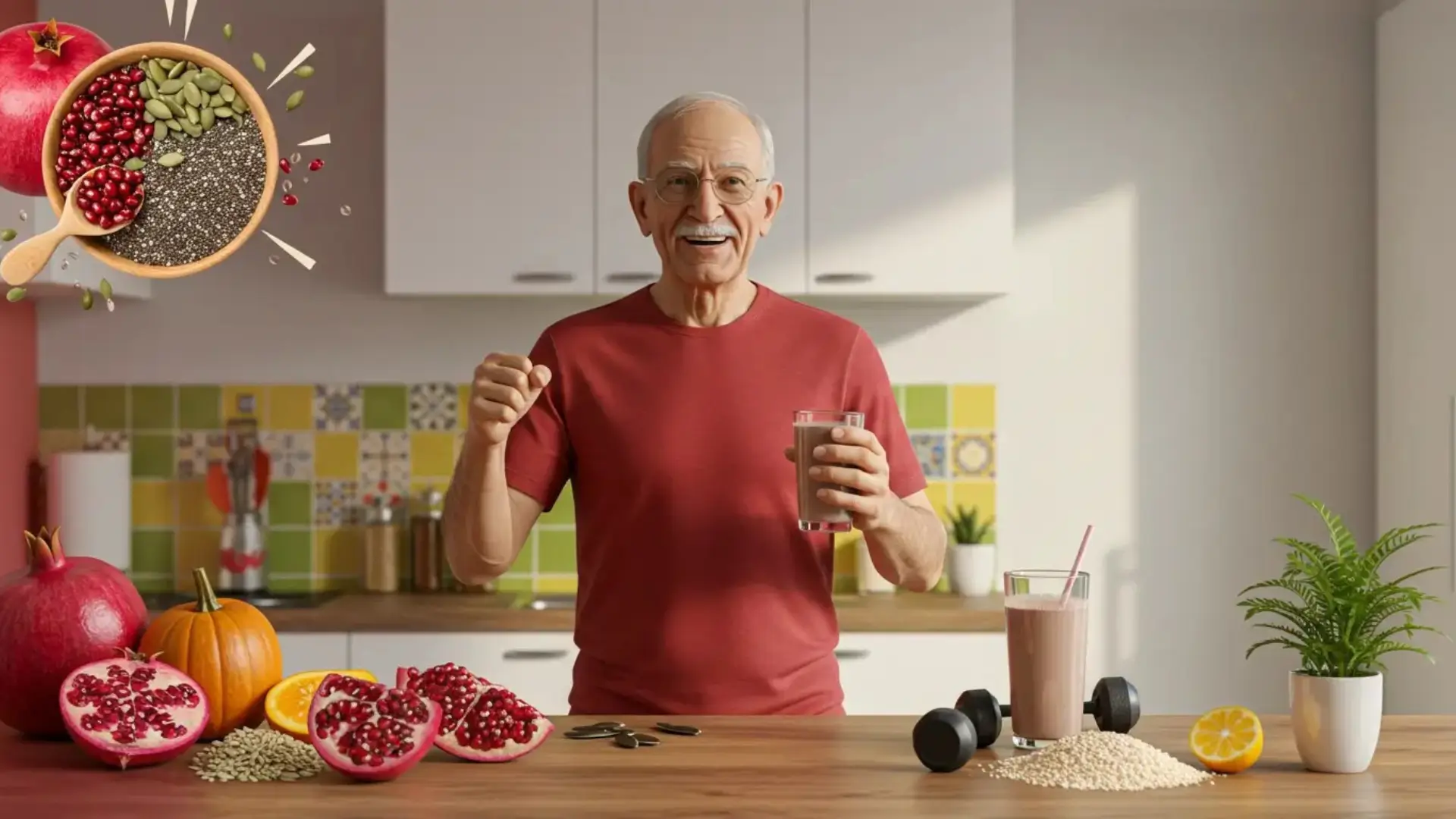 Como Combater a Sarcopenia com Sementes.